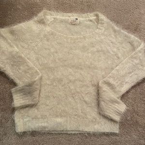 Fuzzy mohair la hearts sweater